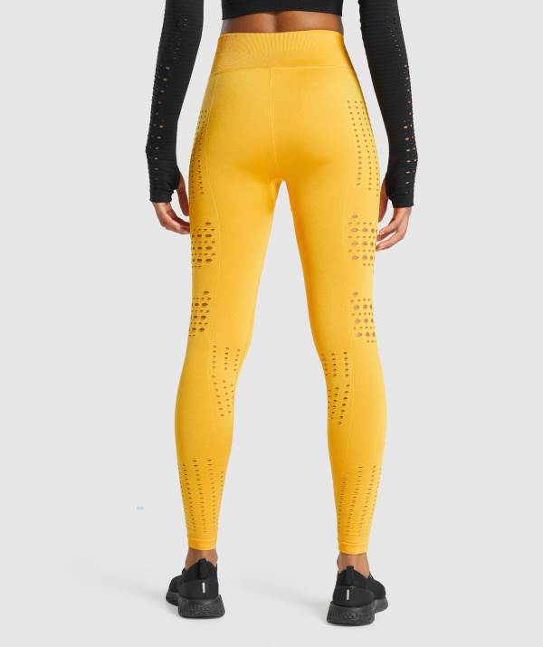 Damske Pancuchy Gymshark Glow Seamless Žlté | AW7631458
